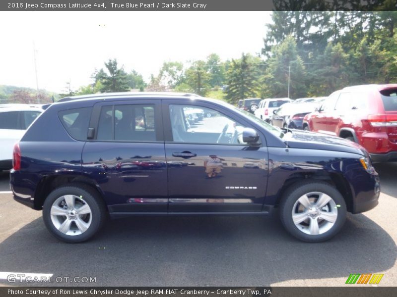 True Blue Pearl / Dark Slate Gray 2016 Jeep Compass Latitude 4x4