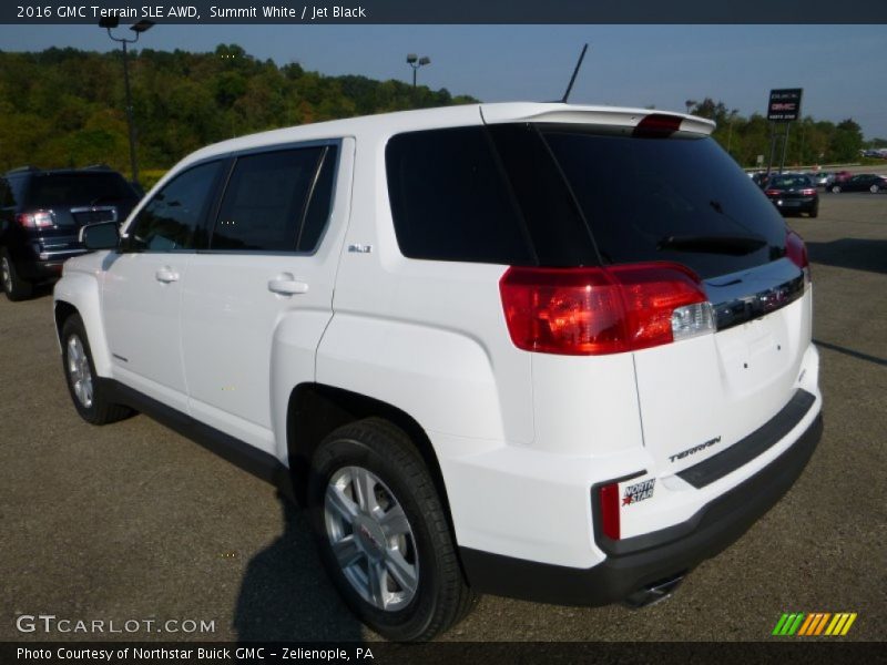 Summit White / Jet Black 2016 GMC Terrain SLE AWD