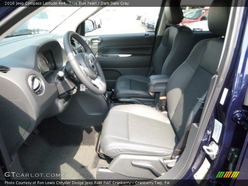 True Blue Pearl / Dark Slate Gray 2016 Jeep Compass Latitude 4x4