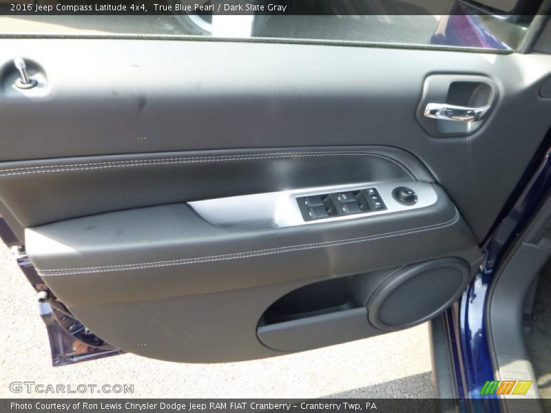True Blue Pearl / Dark Slate Gray 2016 Jeep Compass Latitude 4x4