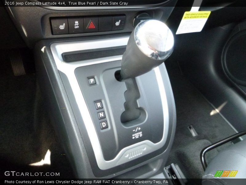 True Blue Pearl / Dark Slate Gray 2016 Jeep Compass Latitude 4x4