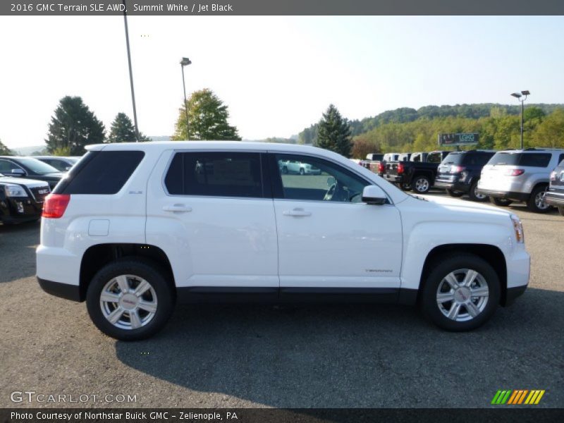 Summit White / Jet Black 2016 GMC Terrain SLE AWD