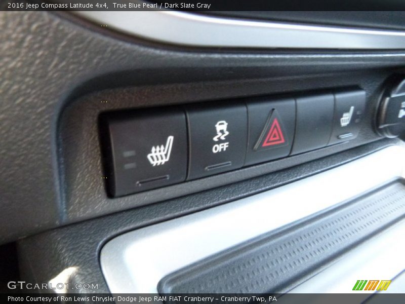 True Blue Pearl / Dark Slate Gray 2016 Jeep Compass Latitude 4x4
