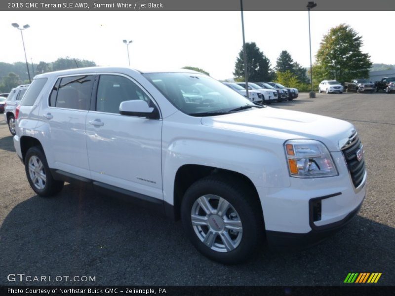 Summit White / Jet Black 2016 GMC Terrain SLE AWD