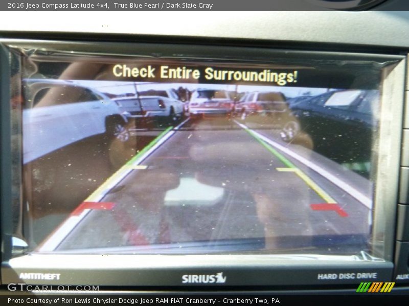 True Blue Pearl / Dark Slate Gray 2016 Jeep Compass Latitude 4x4