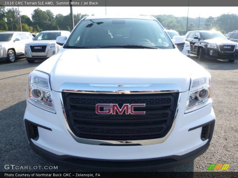 Summit White / Jet Black 2016 GMC Terrain SLE AWD