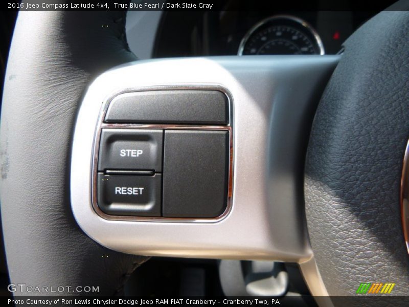 True Blue Pearl / Dark Slate Gray 2016 Jeep Compass Latitude 4x4