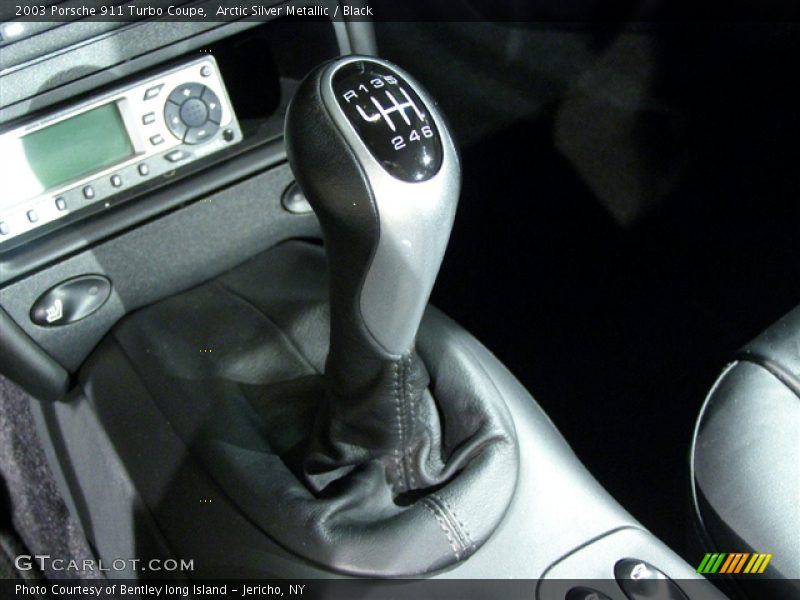 Arctic Silver Metallic / Black 2003 Porsche 911 Turbo Coupe