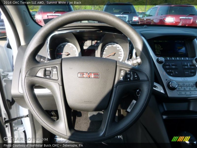 Summit White / Jet Black 2016 GMC Terrain SLE AWD