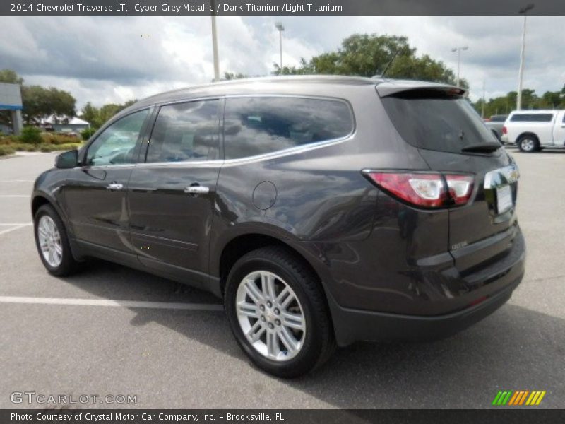 Cyber Grey Metallic / Dark Titanium/Light Titanium 2014 Chevrolet Traverse LT