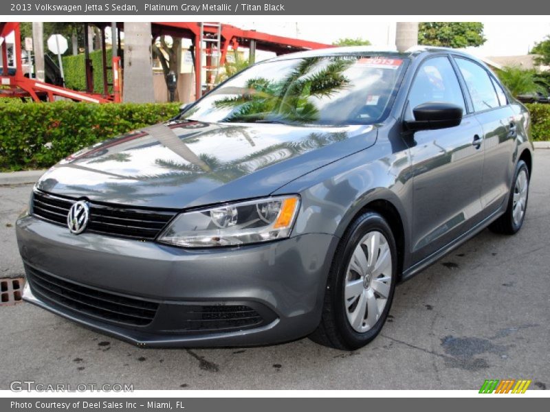 Platinum Gray Metallic / Titan Black 2013 Volkswagen Jetta S Sedan