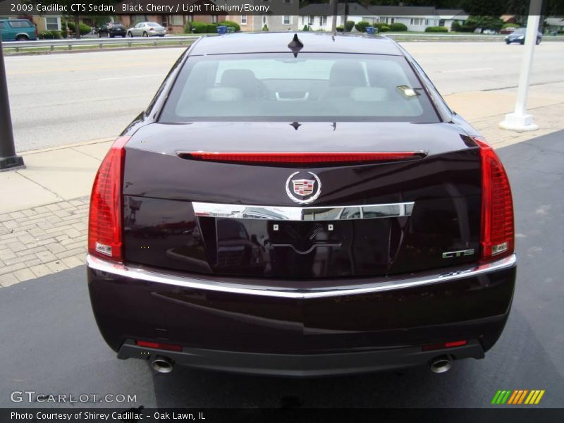 Black Cherry / Light Titanium/Ebony 2009 Cadillac CTS Sedan