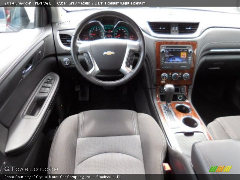 Cyber Grey Metallic / Dark Titanium/Light Titanium 2014 Chevrolet Traverse LT
