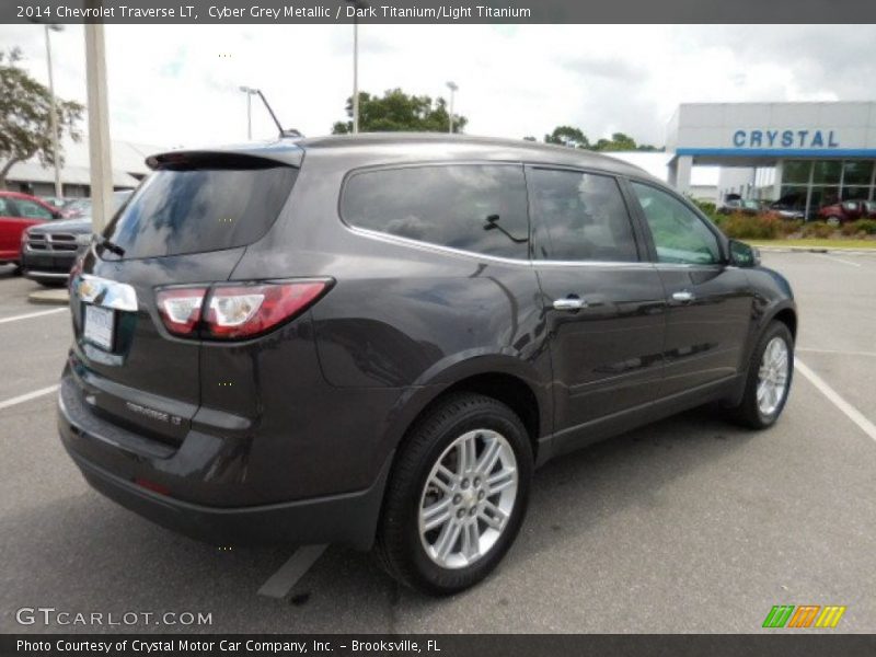 Cyber Grey Metallic / Dark Titanium/Light Titanium 2014 Chevrolet Traverse LT