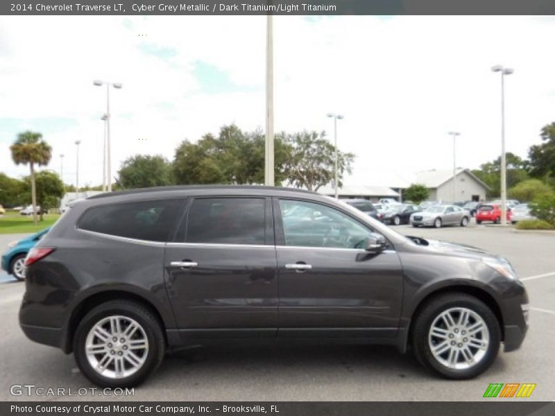 Cyber Grey Metallic / Dark Titanium/Light Titanium 2014 Chevrolet Traverse LT