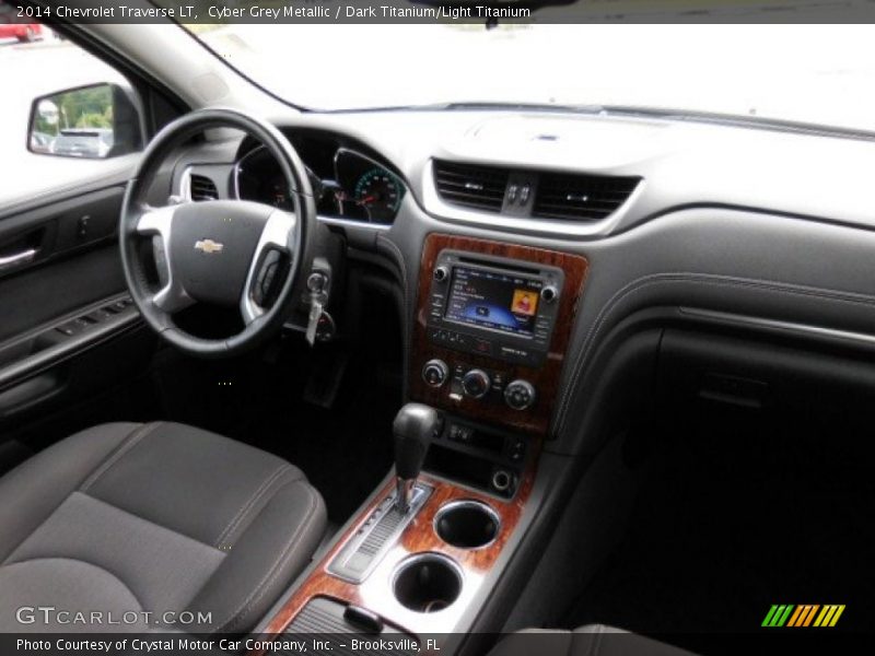 Cyber Grey Metallic / Dark Titanium/Light Titanium 2014 Chevrolet Traverse LT