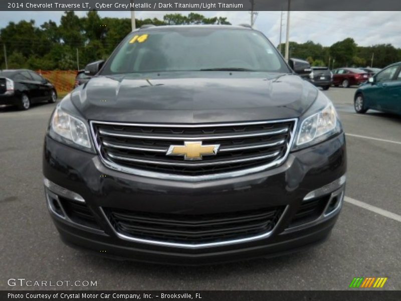 Cyber Grey Metallic / Dark Titanium/Light Titanium 2014 Chevrolet Traverse LT
