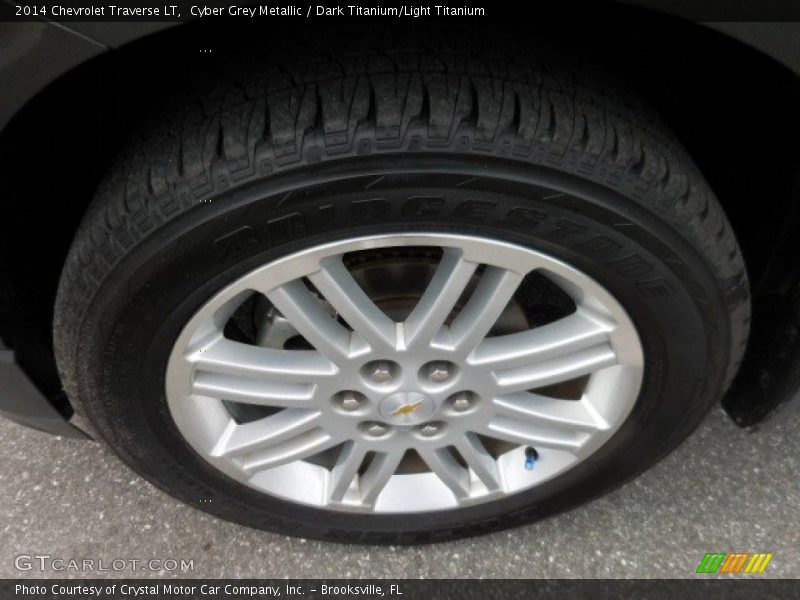 Cyber Grey Metallic / Dark Titanium/Light Titanium 2014 Chevrolet Traverse LT