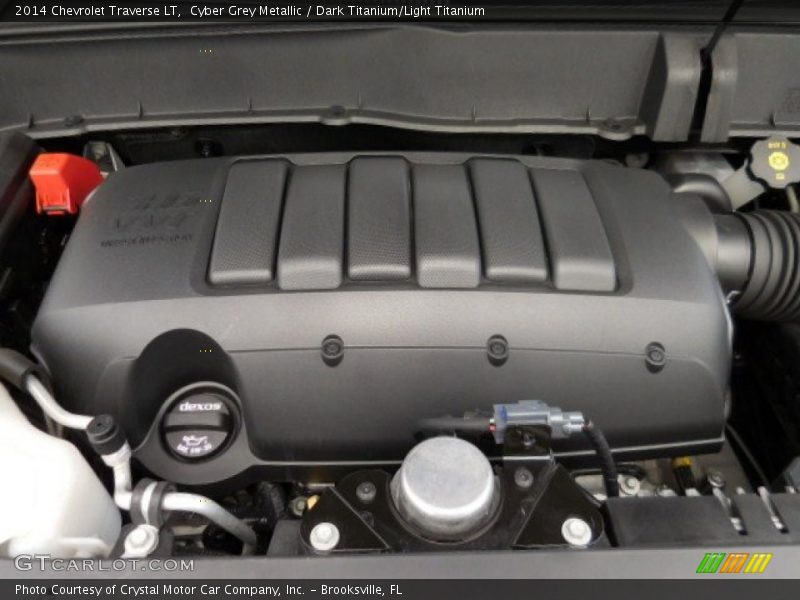Cyber Grey Metallic / Dark Titanium/Light Titanium 2014 Chevrolet Traverse LT