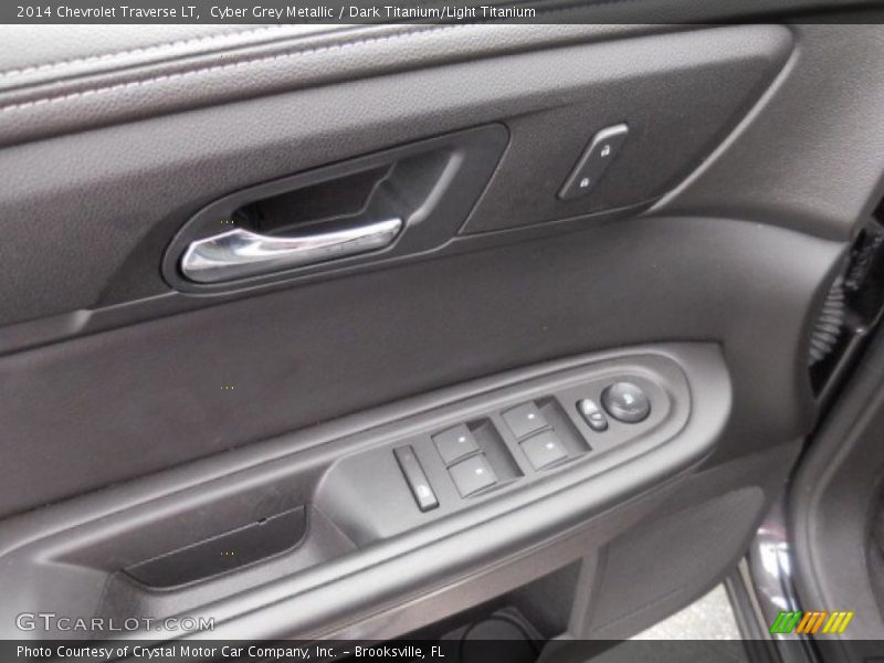 Cyber Grey Metallic / Dark Titanium/Light Titanium 2014 Chevrolet Traverse LT