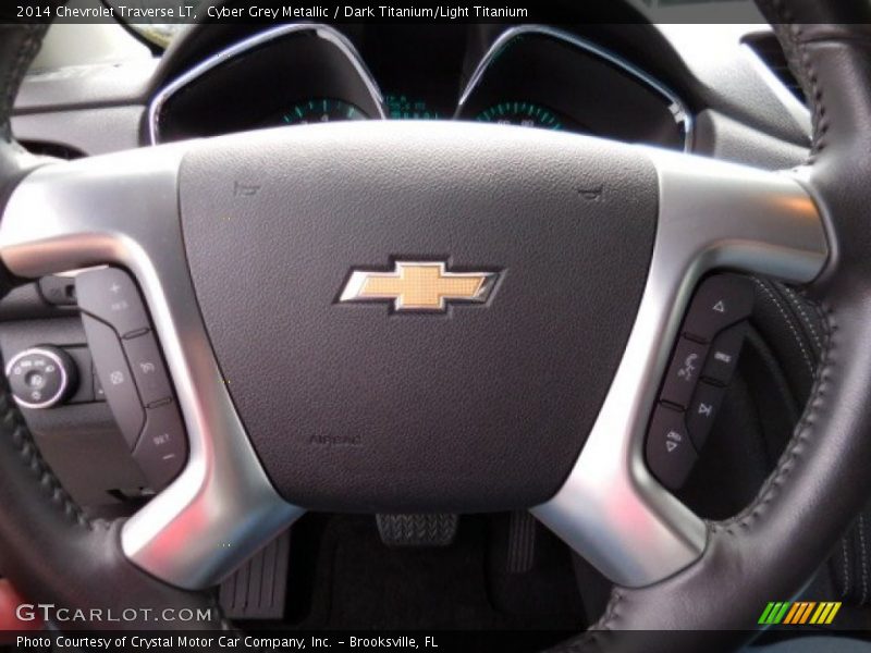 Cyber Grey Metallic / Dark Titanium/Light Titanium 2014 Chevrolet Traverse LT