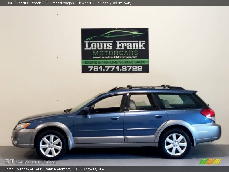 Newport Blue Pearl / Warm Ivory 2008 Subaru Outback 2.5i Limited Wagon