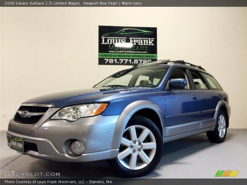 Newport Blue Pearl / Warm Ivory 2008 Subaru Outback 2.5i Limited Wagon