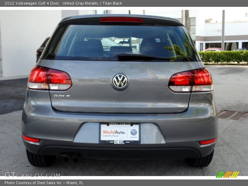 United Gray Metallic / Titan Black 2012 Volkswagen Golf 4 Door