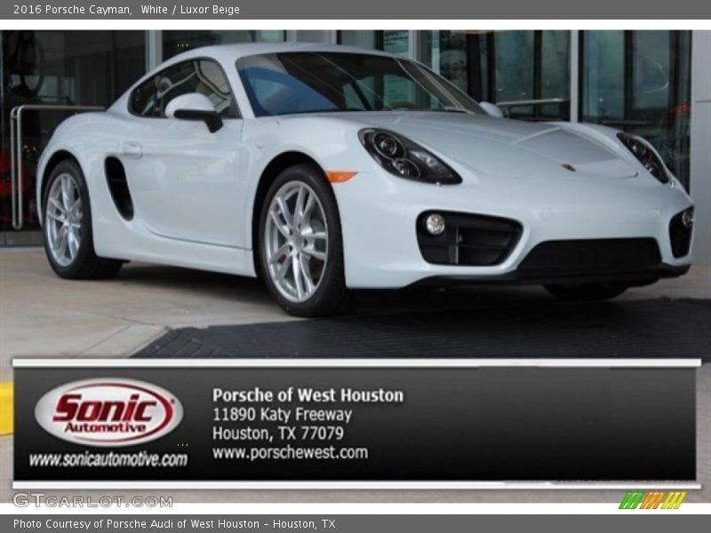 White / Luxor Beige 2016 Porsche Cayman
