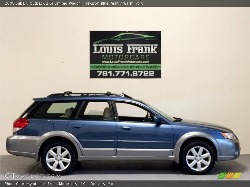Newport Blue Pearl / Warm Ivory 2008 Subaru Outback 2.5i Limited Wagon