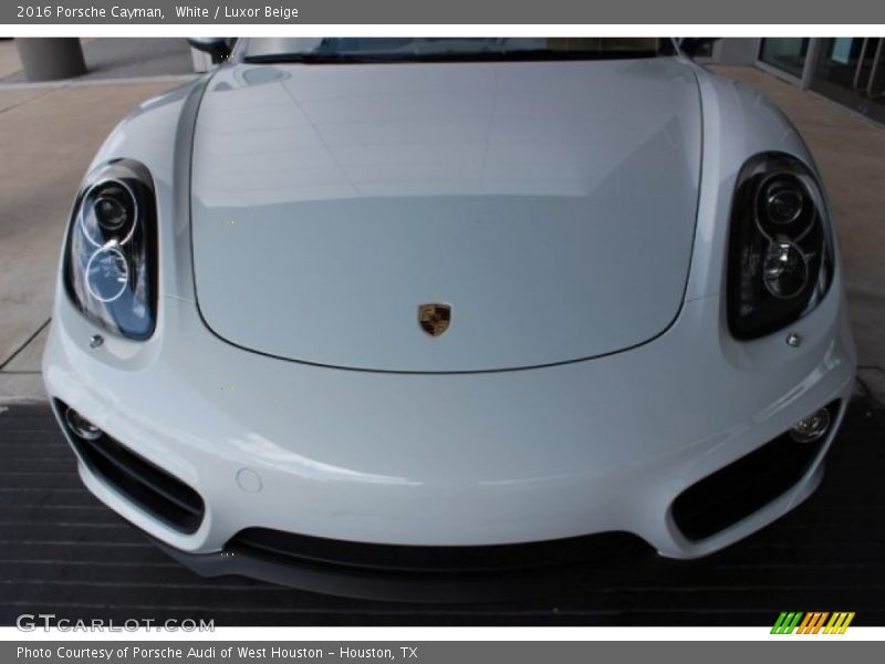 White / Luxor Beige 2016 Porsche Cayman