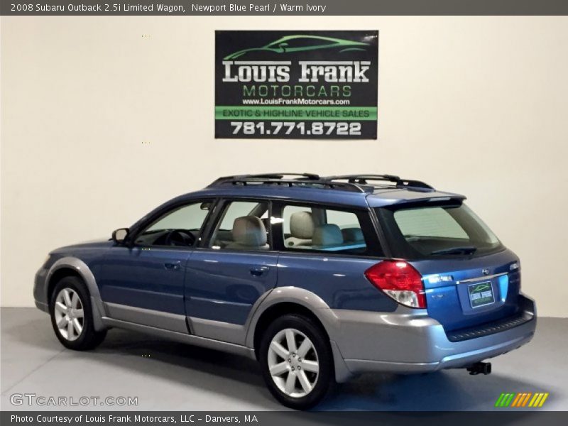 Newport Blue Pearl / Warm Ivory 2008 Subaru Outback 2.5i Limited Wagon
