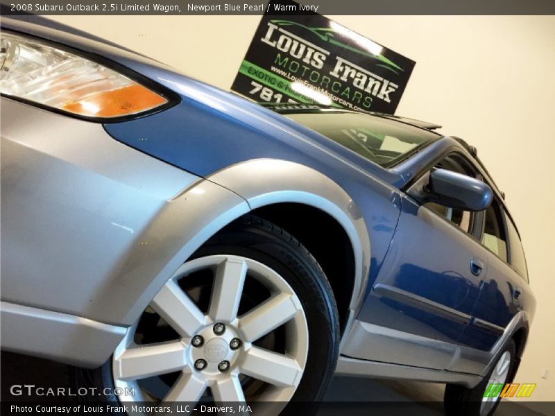 Newport Blue Pearl / Warm Ivory 2008 Subaru Outback 2.5i Limited Wagon