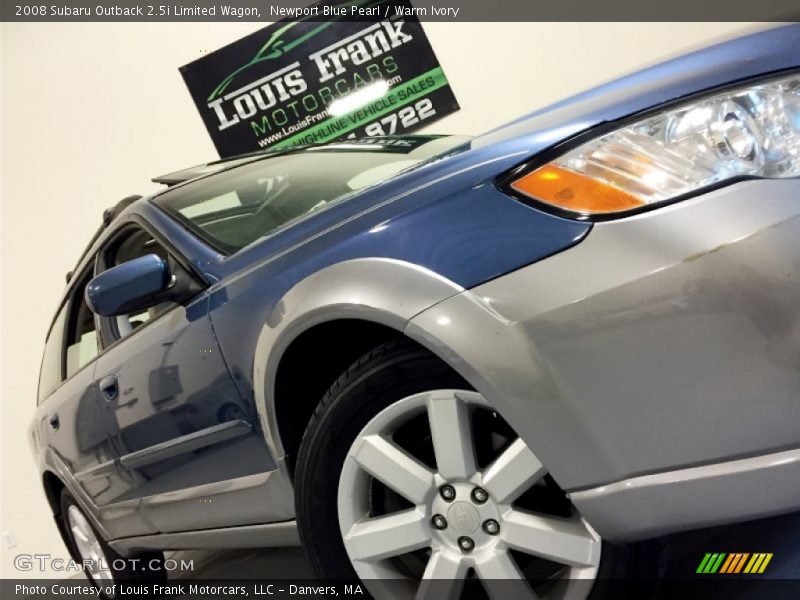 Newport Blue Pearl / Warm Ivory 2008 Subaru Outback 2.5i Limited Wagon