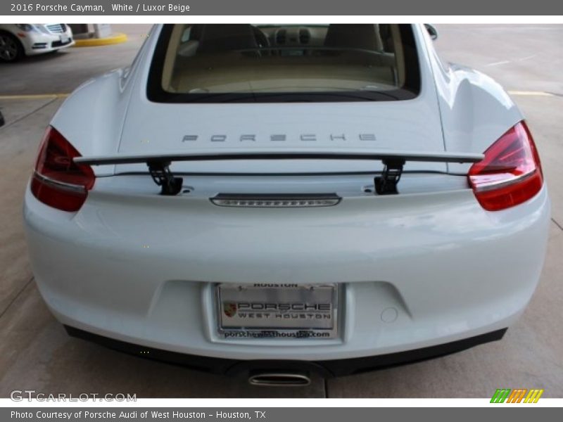 White / Luxor Beige 2016 Porsche Cayman