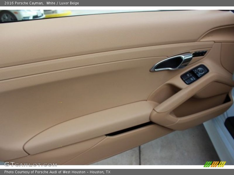 White / Luxor Beige 2016 Porsche Cayman
