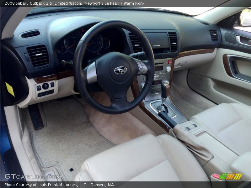 Newport Blue Pearl / Warm Ivory 2008 Subaru Outback 2.5i Limited Wagon