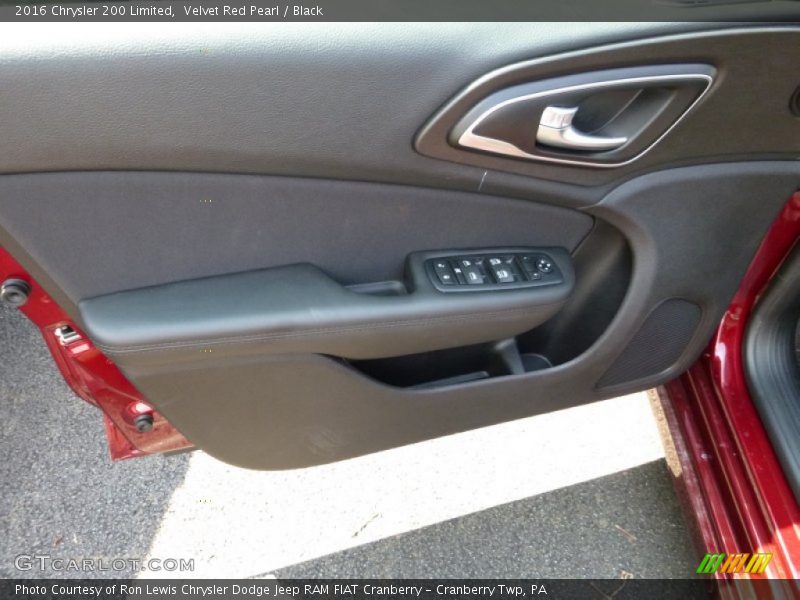 Velvet Red Pearl / Black 2016 Chrysler 200 Limited