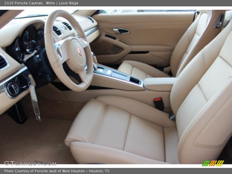 White / Luxor Beige 2016 Porsche Cayman