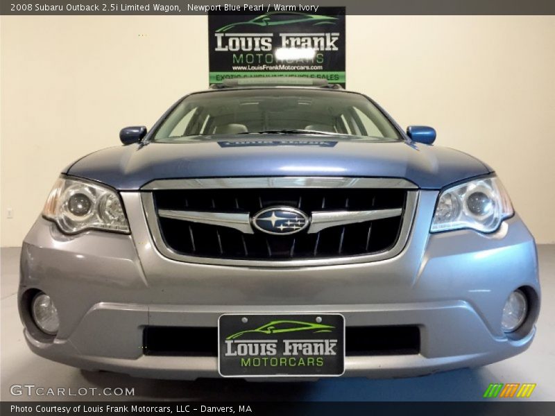 Newport Blue Pearl / Warm Ivory 2008 Subaru Outback 2.5i Limited Wagon