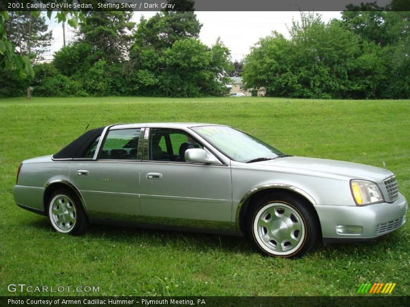 Sterling Silver / Dark Gray 2001 Cadillac DeVille Sedan