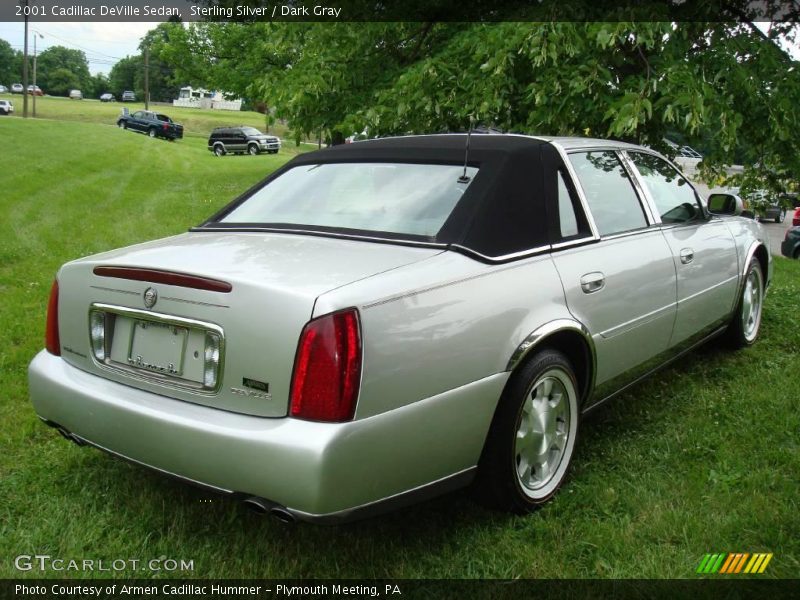 Sterling Silver / Dark Gray 2001 Cadillac DeVille Sedan