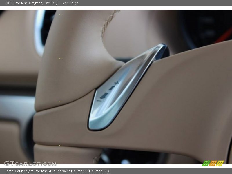 White / Luxor Beige 2016 Porsche Cayman