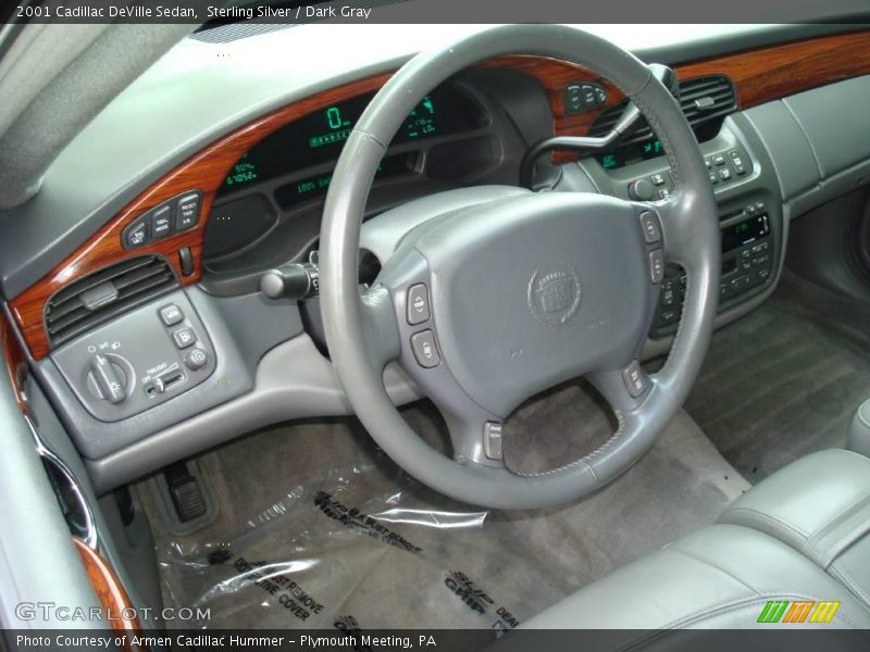 Sterling Silver / Dark Gray 2001 Cadillac DeVille Sedan