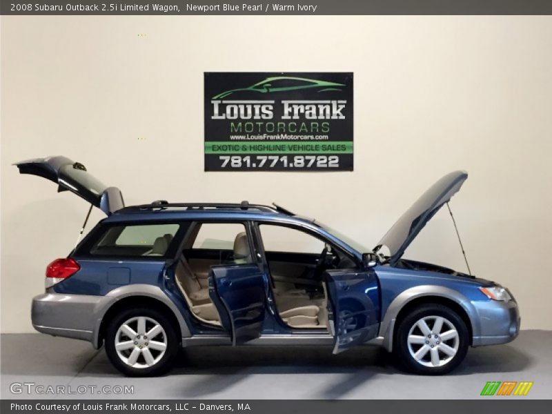 Newport Blue Pearl / Warm Ivory 2008 Subaru Outback 2.5i Limited Wagon