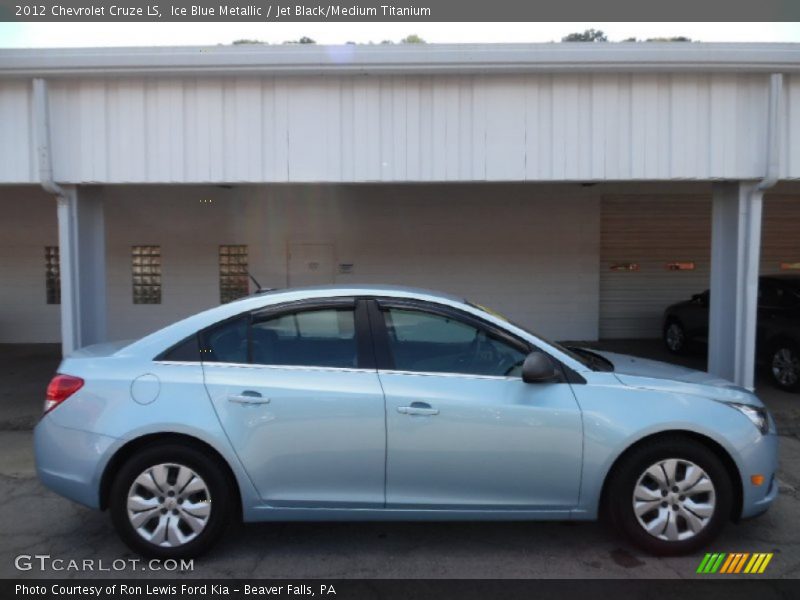 Ice Blue Metallic / Jet Black/Medium Titanium 2012 Chevrolet Cruze LS