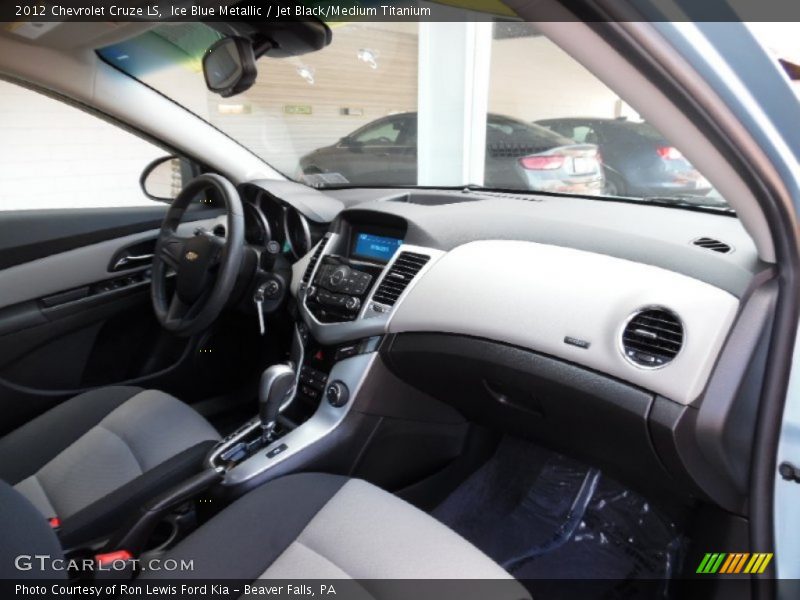 Ice Blue Metallic / Jet Black/Medium Titanium 2012 Chevrolet Cruze LS
