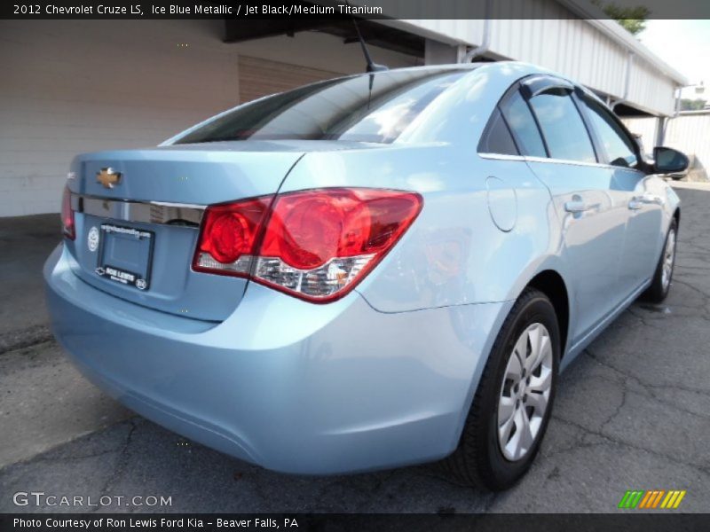 Ice Blue Metallic / Jet Black/Medium Titanium 2012 Chevrolet Cruze LS