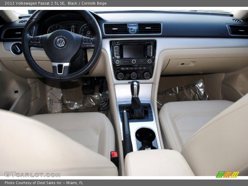 Black / Cornsilk Beige 2013 Volkswagen Passat 2.5L SE