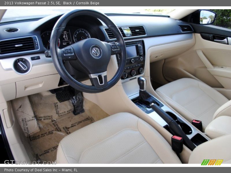 Black / Cornsilk Beige 2013 Volkswagen Passat 2.5L SE